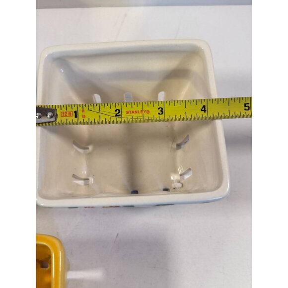 BIEN BEAU Ceramic Berry Basket Farmhouse Fruit Baskets Stoneware Harvest - Picture 7 of 10